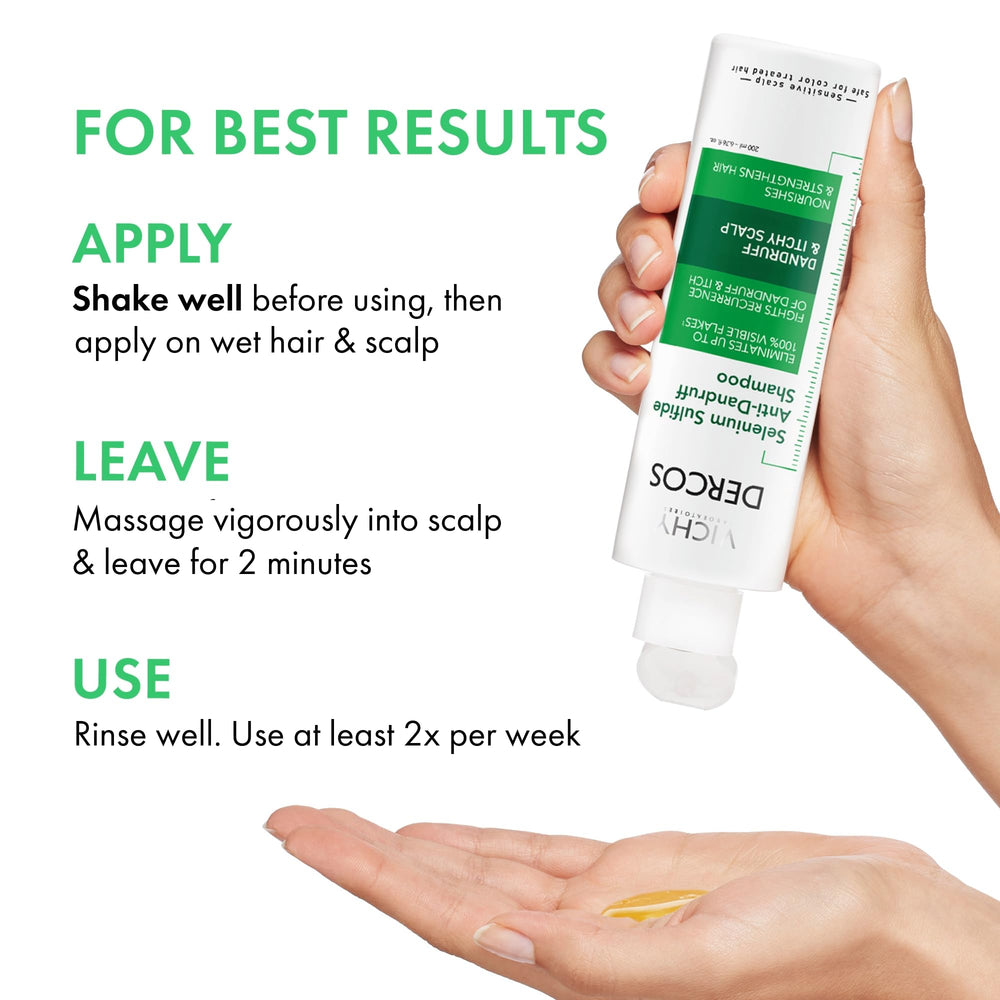 Dercos dermatologist-tested label signals safety and efficacy
