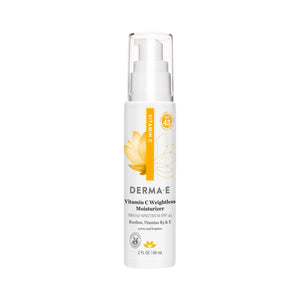 Derma E Vitamina C Hidratante ligero con SPF 45, iluminando la piel