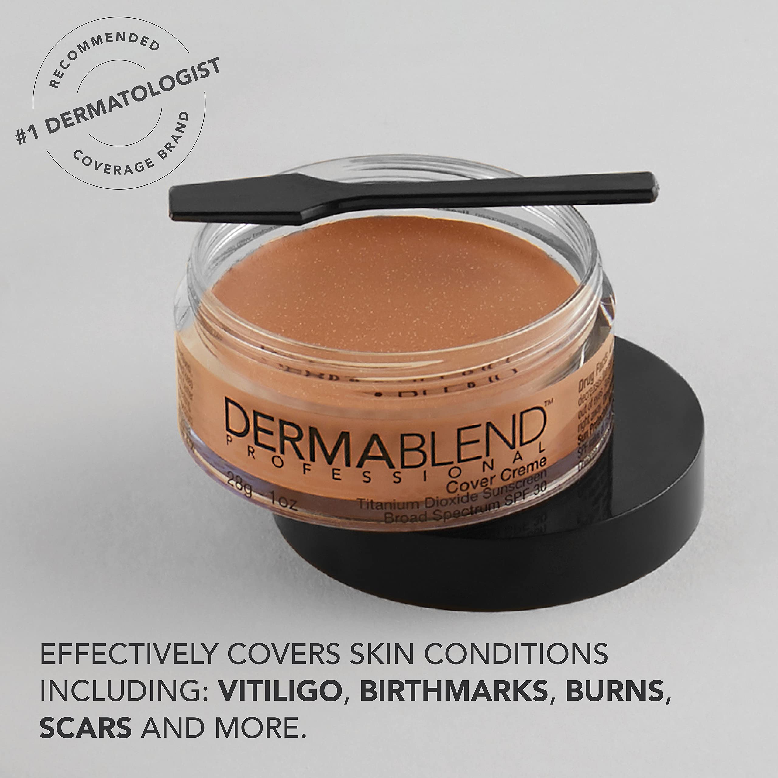 Dermablend Cover Crème ayuda a reforzar la barrera cutánea con uso continuo.