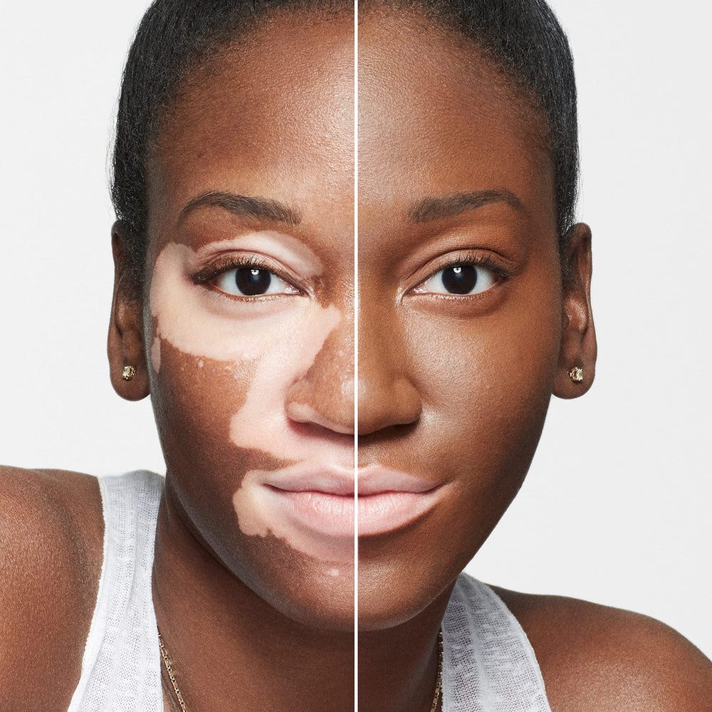 Uso multifuncional de Dermablend Cover Crème como base, corrector o contorno.