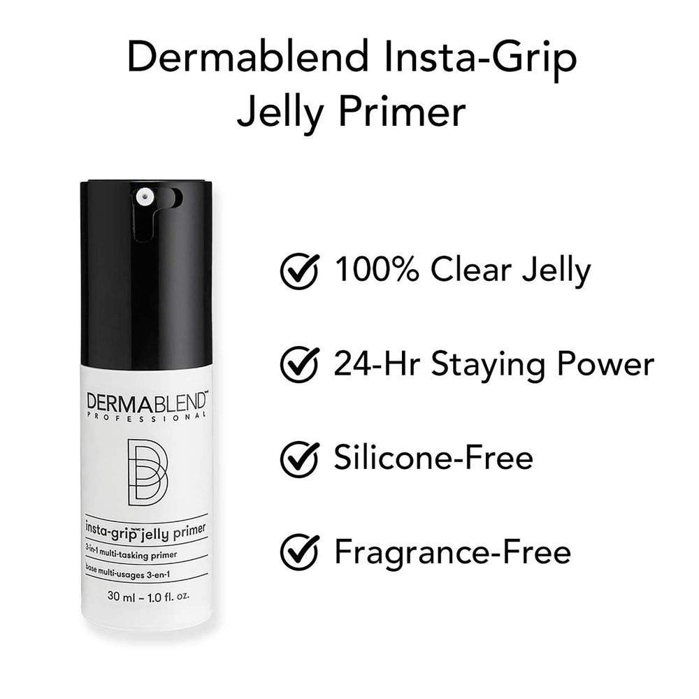 Dermablend Insta-Grip Jelly Primer libre de silicona cuida la piel