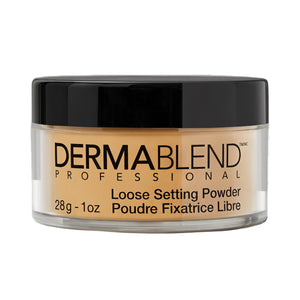 Dermablend polvera fijador suelto translúcido para acabado natural y duradero