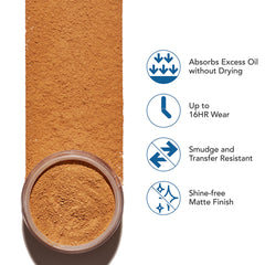 Dermablend polvo mate sin fragancia para control de brillo durante el día