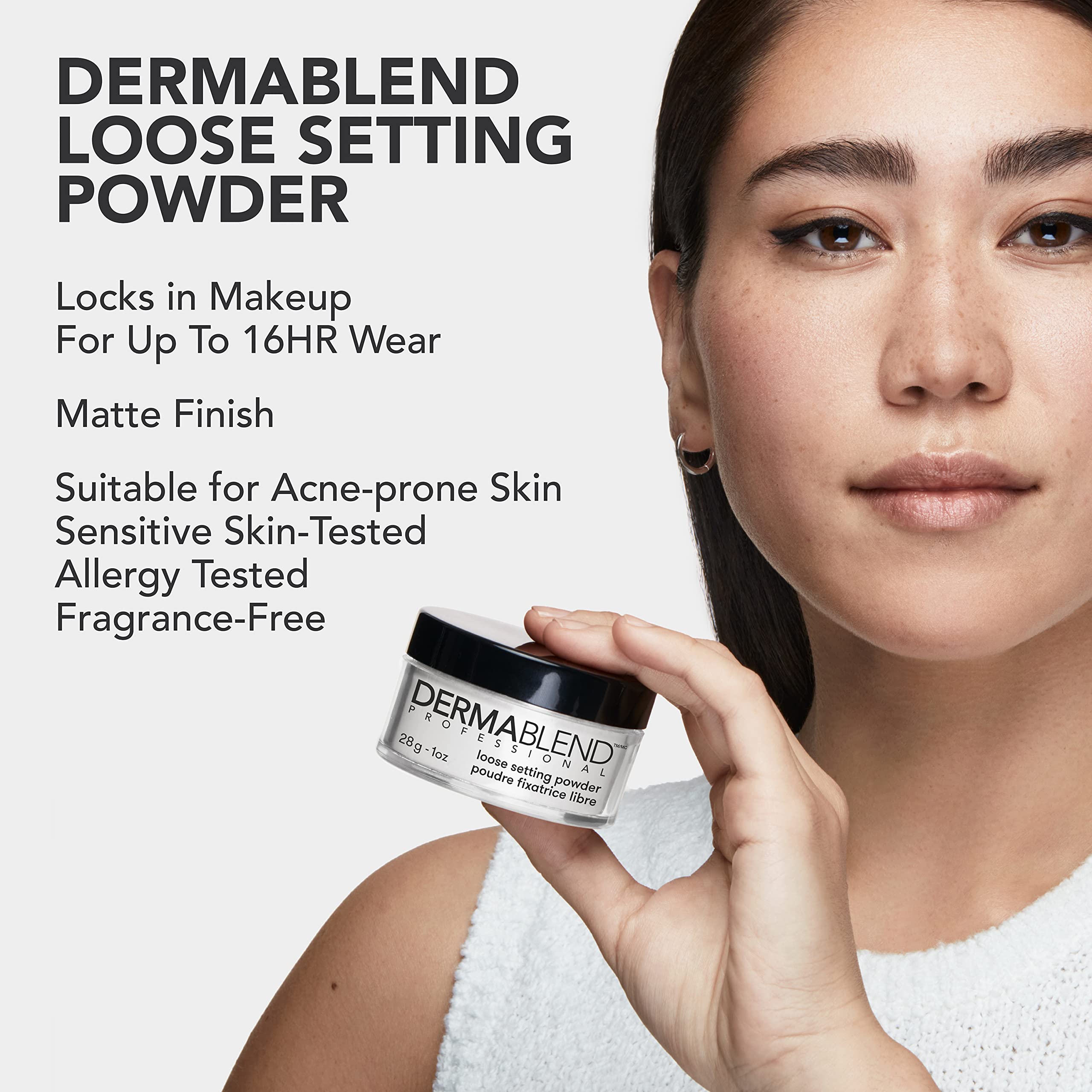 Dermablend polvo resistente a manchas y transferencia para looks prolongados