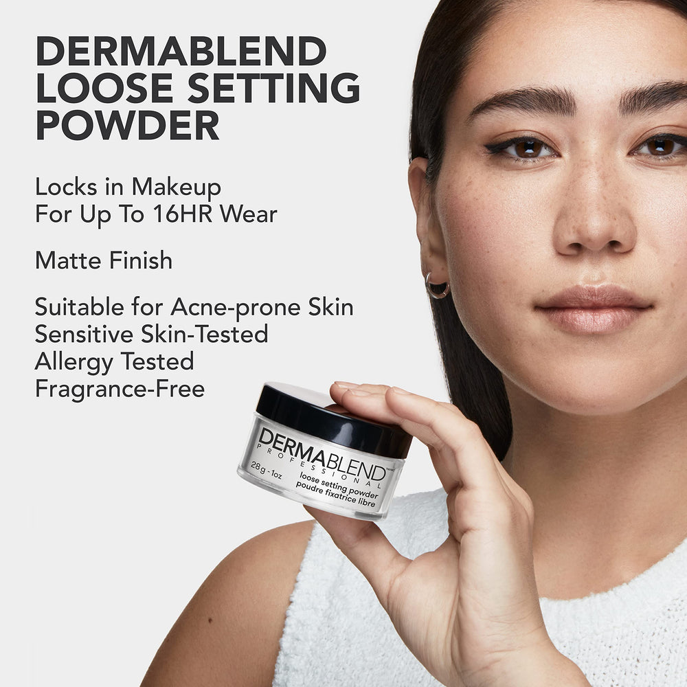 Dermablend polvo resistente a manchas y transferencia para looks prolongados