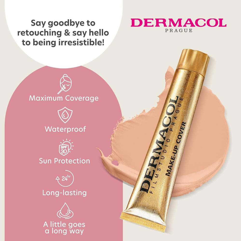 Dermacol cobertura para tatuajes, cicatrices y manchas 207, camufla imperfecciones con naturalidad