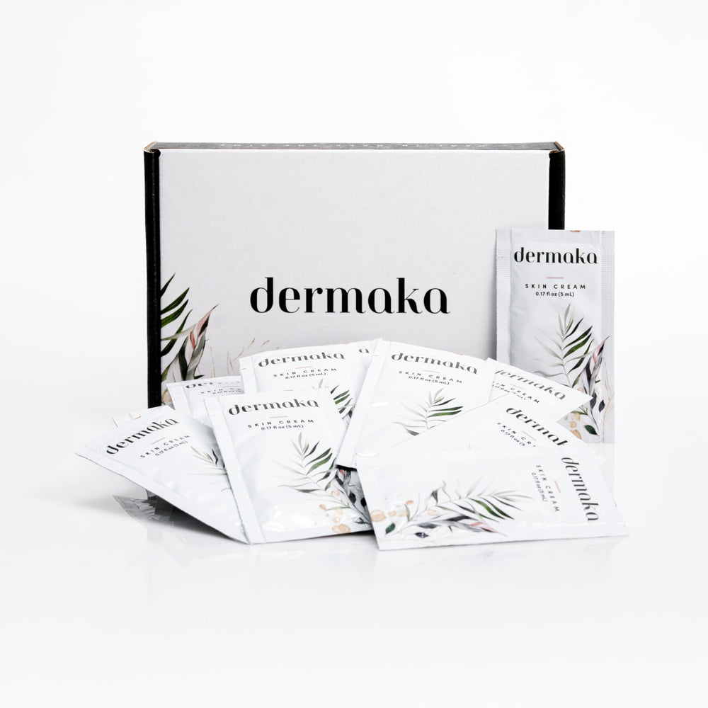 Dermaka crema con arnica montana, ingredientes clave para cuidado de la piel.