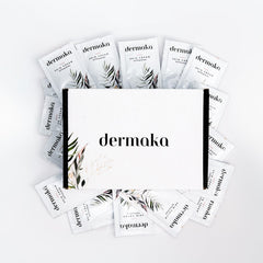 Dermaka crema enriquecida con vitaminas A y E para nutrición suave.