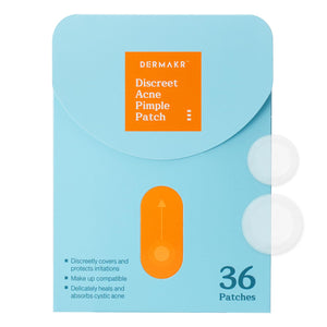 DERMAKR parche acne discreto en empaque para protección rápida del grano