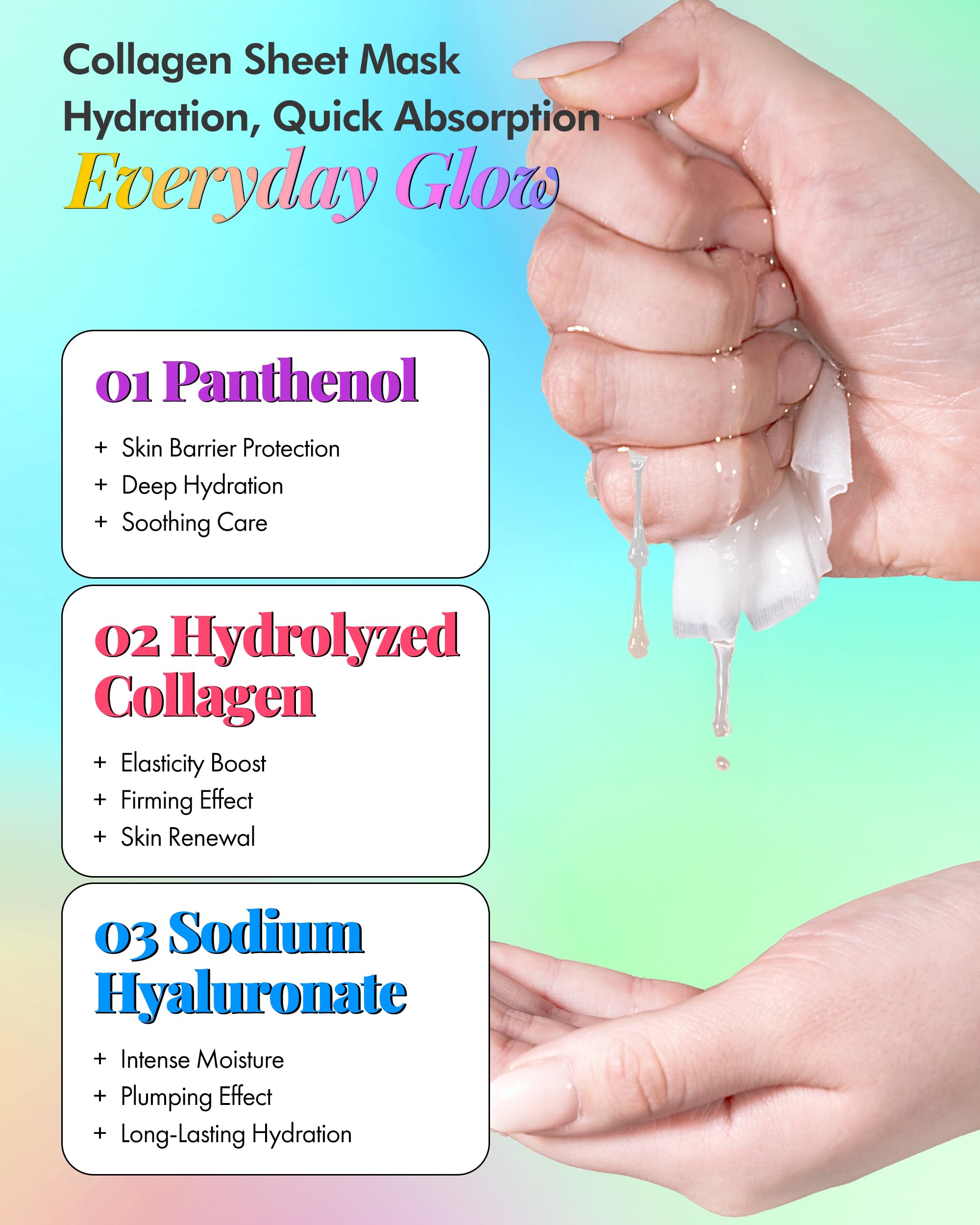 DERMAL mascarilla con vitamina E y panthenol para nutrición.