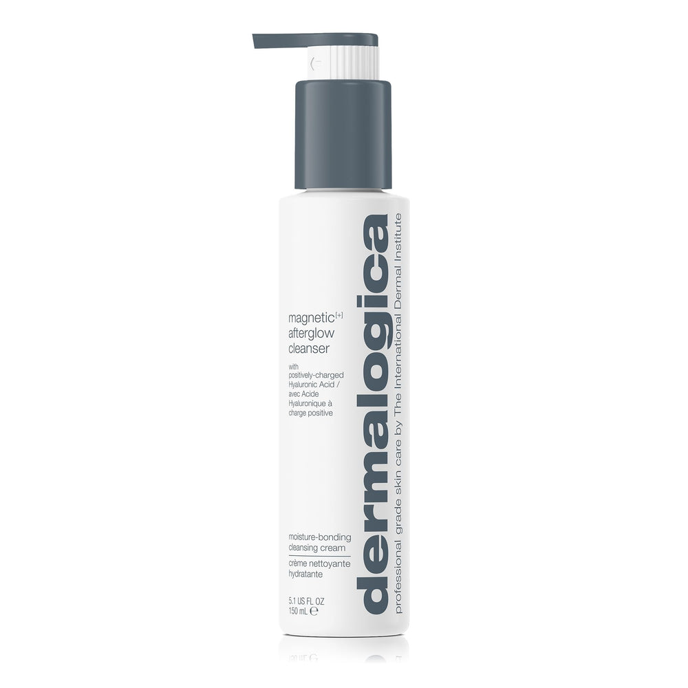 Dermalogica AfterGlow botella del limpiador suave para una limpieza refrescante y hidratante diaria.
