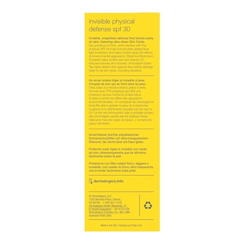 Efecto invisible al aplicar Dermalogica Invisible Physical Defense SPF30.