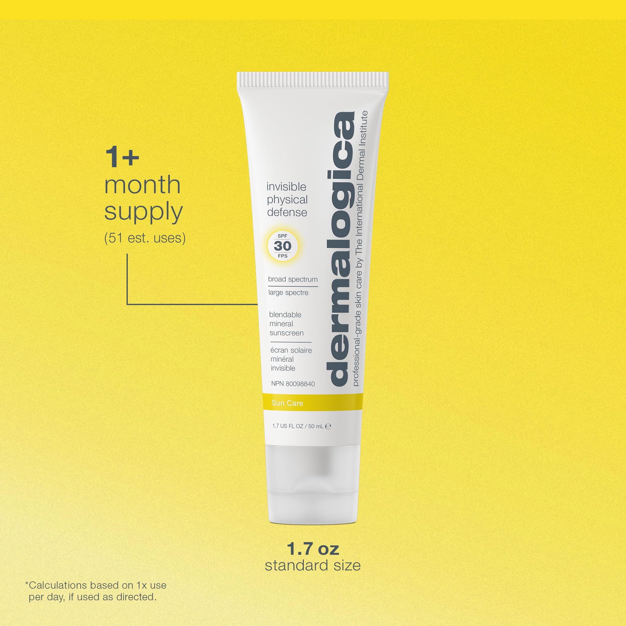 Dermalogica Invisible Physical Defense SPF30 adecuada para todo tipo de piel.