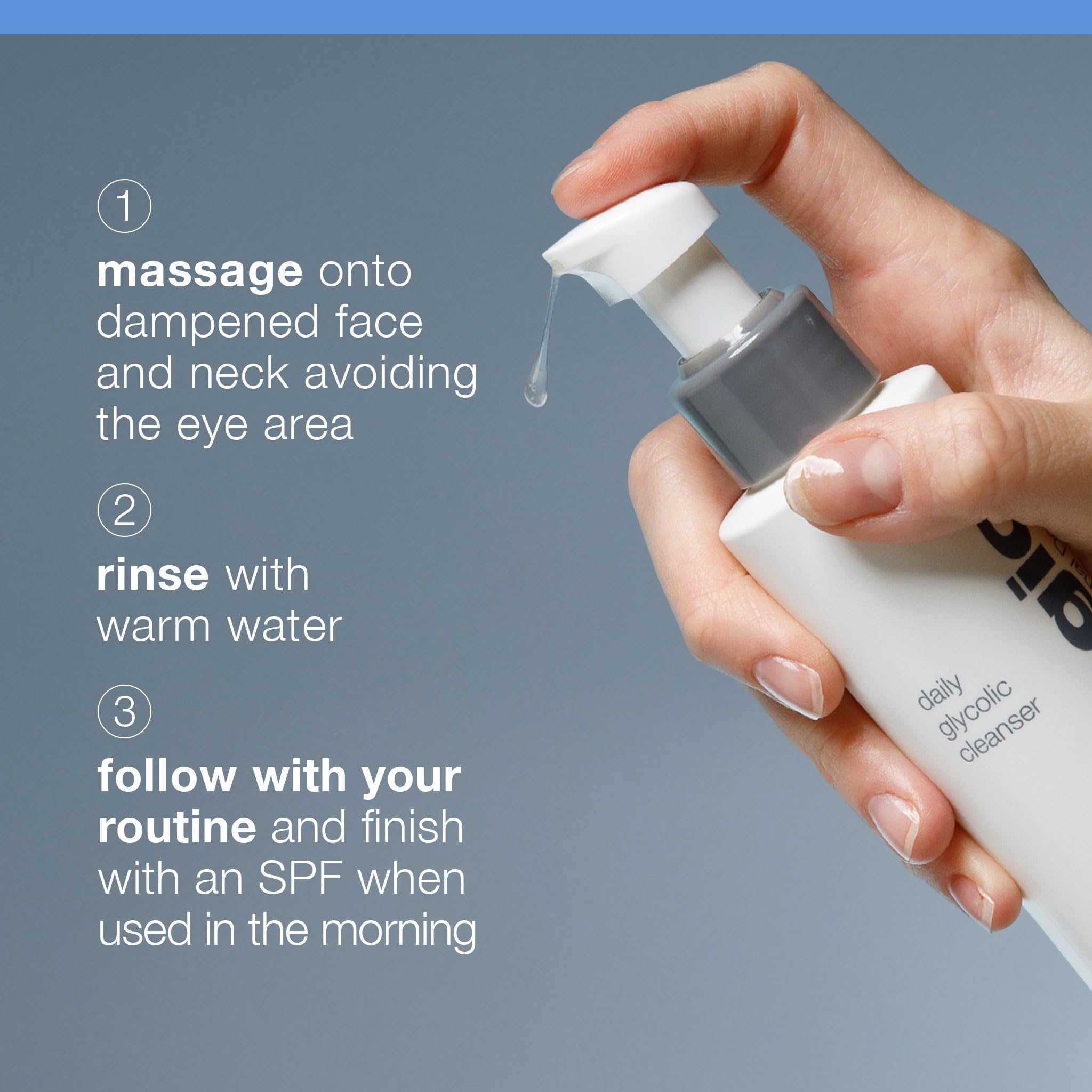 Dermalogica Limpiador Diario con Ácido Glicólico: elimina acumulaciones para tono más uniforme.
