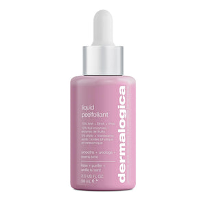 Dermalogica Liquid Peelfoliant en aplicación para exfoliar suavemente la piel.