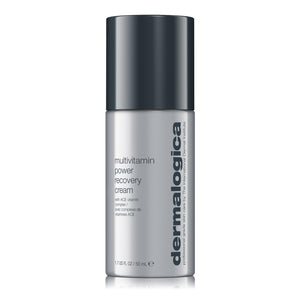 Dermalogica MultiVitamin Power Recovery Crema, bote visible, hidratación diaria para piel suave y radiante.