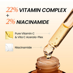 DERMALOGY Real Vita C Serum con vitaminas E y B3 para nutrición.