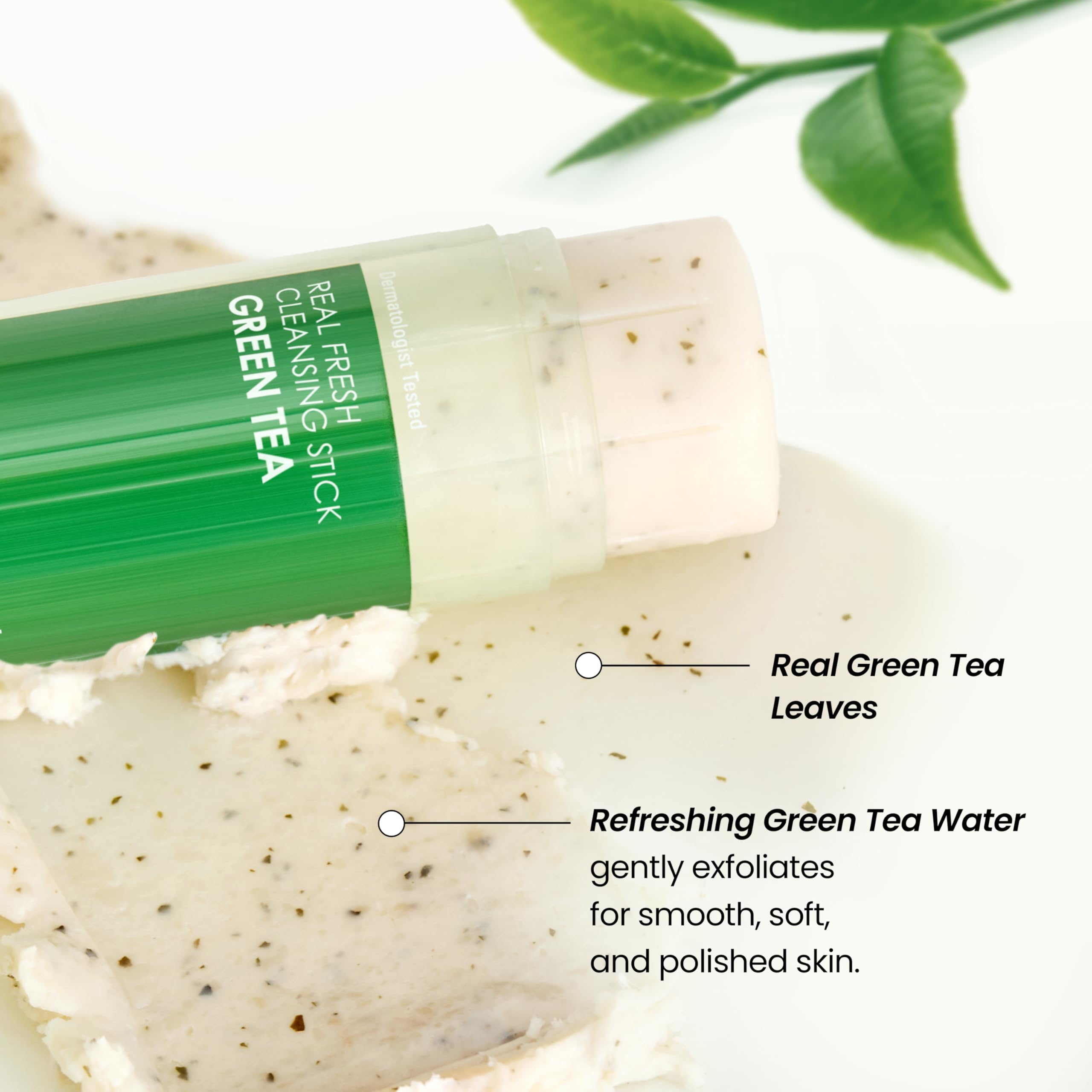NEOGEN DERMALOGY limpiador ofrece exfoliación suave con hojas de té verde.