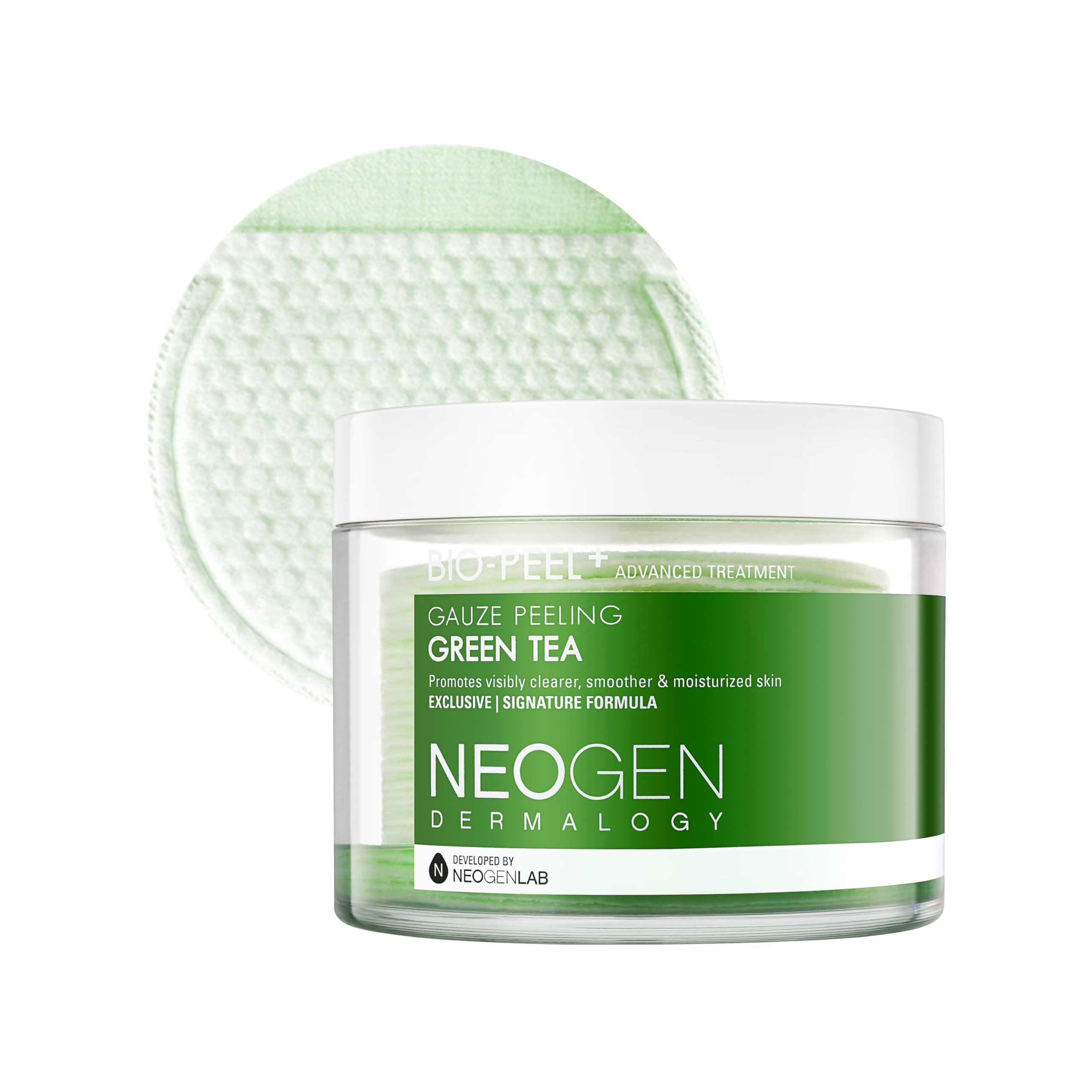 DERMALOGY NEOGENLAB Bio-Peel Gauze en empaque, exfoliación suave para piel sensible.