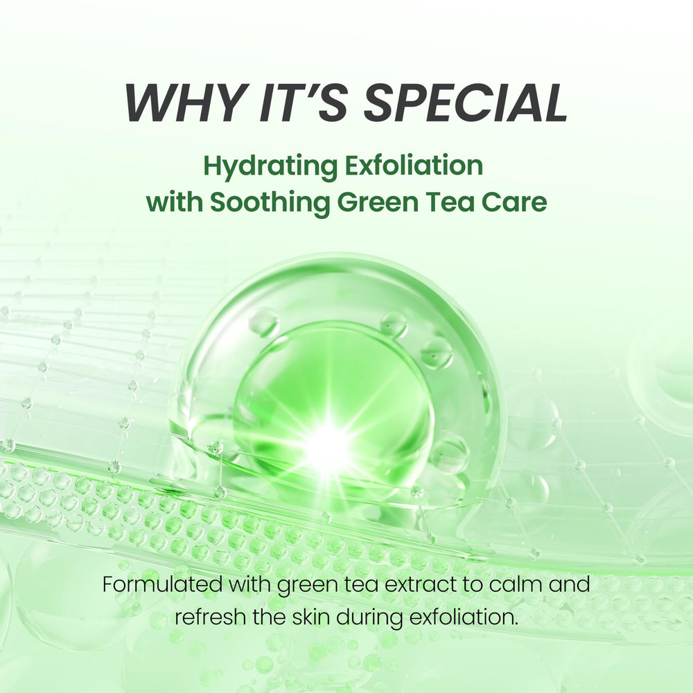 Bio-Peel Gauze contiene té verde y Centella Asiática para calmar e iluminar la piel.
