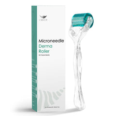 GXBRSY Derma Roller: primer plano de las 192 agujas de titanio para uso facial.
