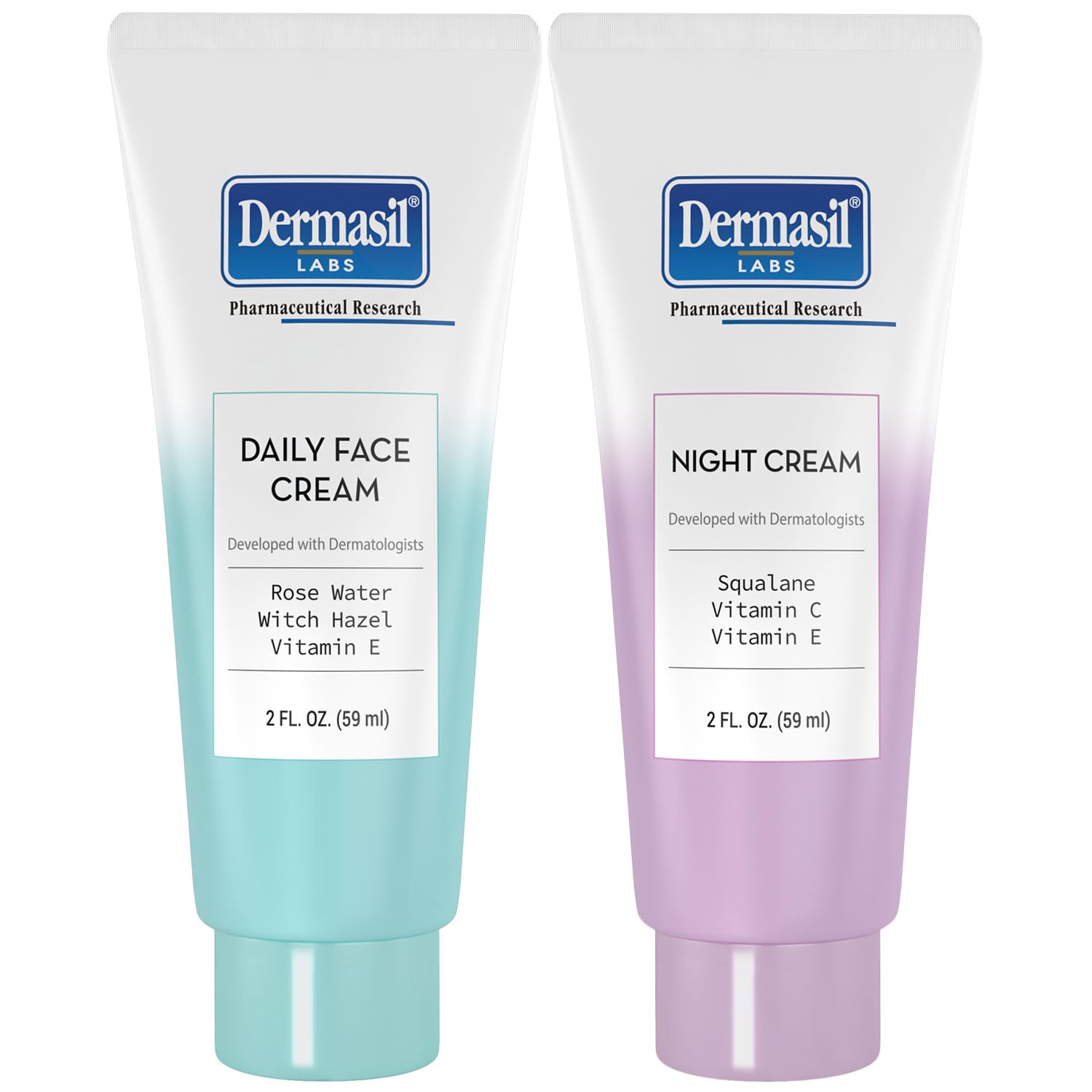 Dermasil Día: crema hidratante en tubo de 2 oz para hidratación diaria
