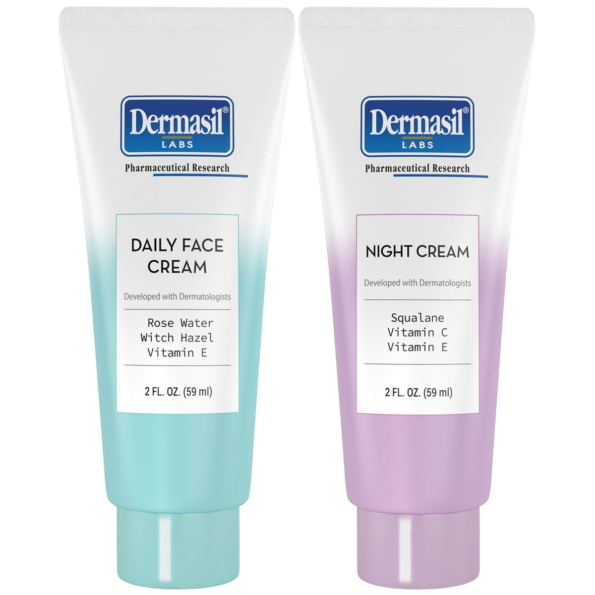 Dermasil Día: crema hidratante en tubo de 2 oz para hidratación diaria