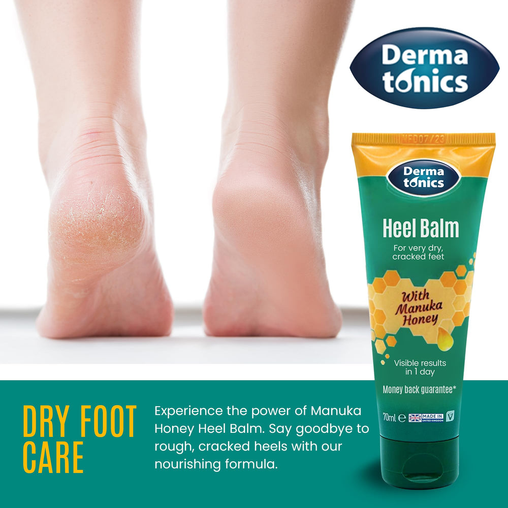 Dermatonics crema para pies, envase compacto, ideal para viajes.