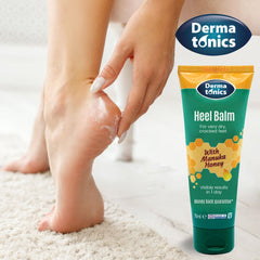 Dermatonics crema para pies, textura cremosa, exfoliación suave de piel áspera.
