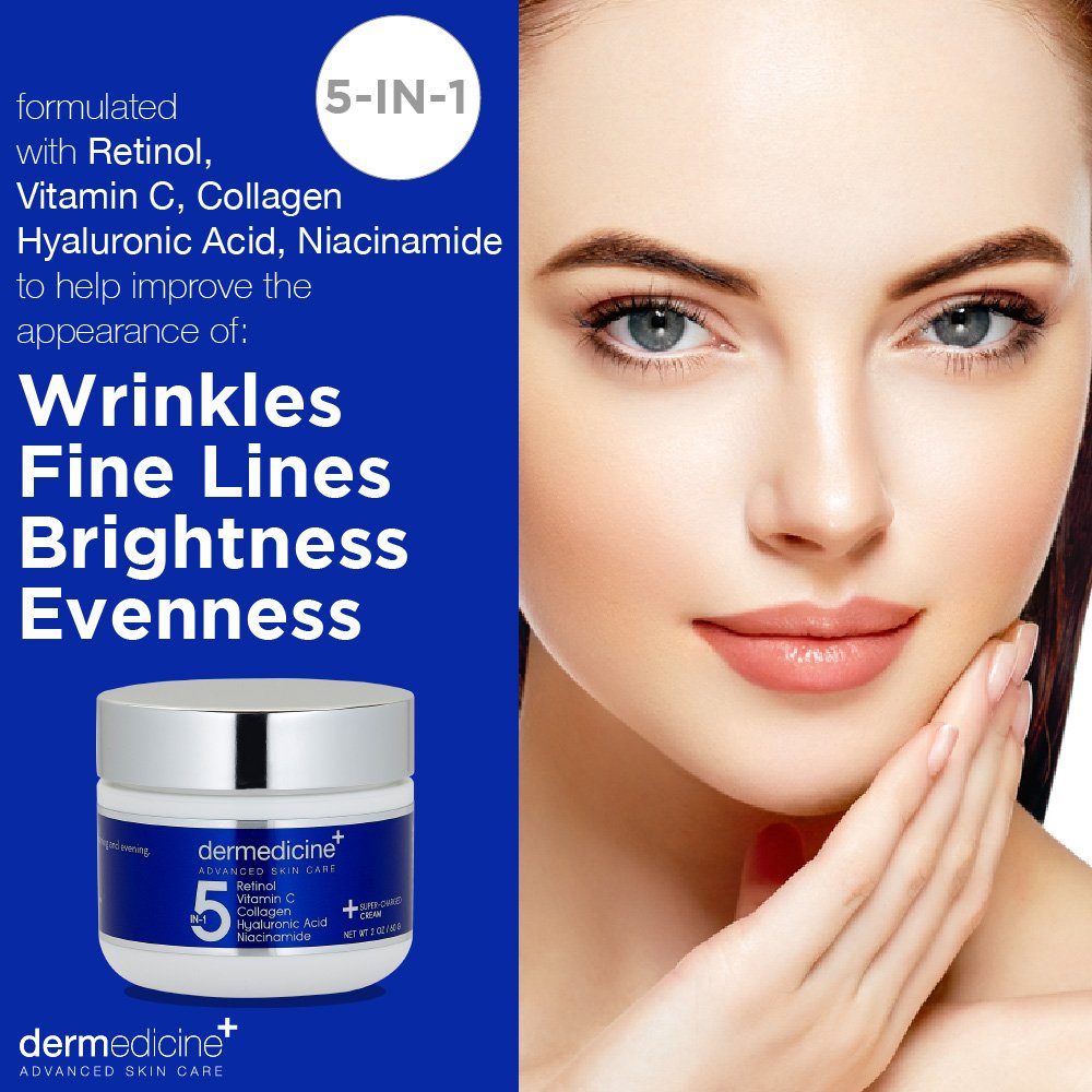 Dermedicine aplicación crema facial favorece absorción y suavidad.