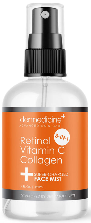 Dermedicine bruma facial antienvejecimiento con retinol y colágeno para piel radiante
