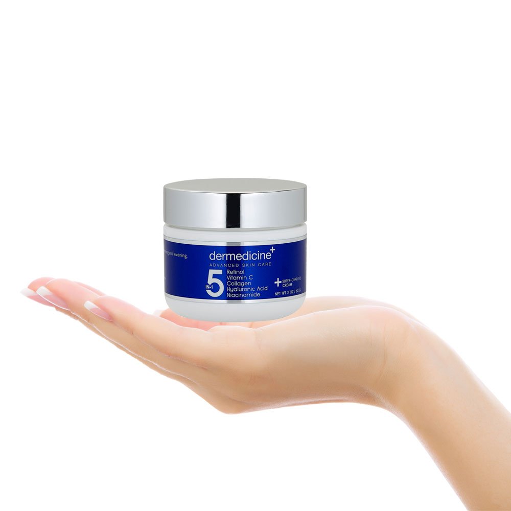 Dermedicine piel luminosa tras uso regular, efecto iluminador suave.