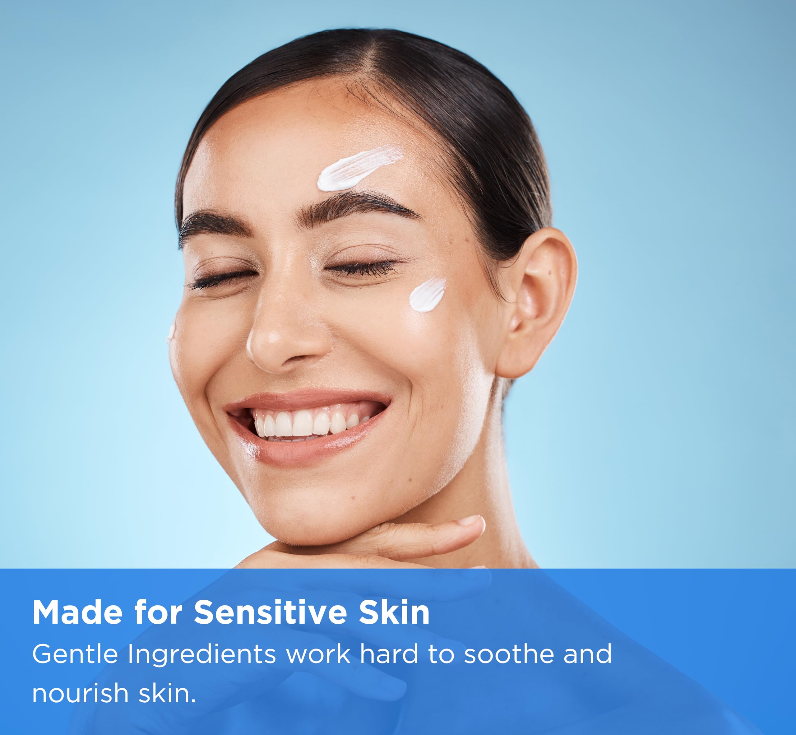Dermgentle crema: textura sedosa al aplicar en rostro