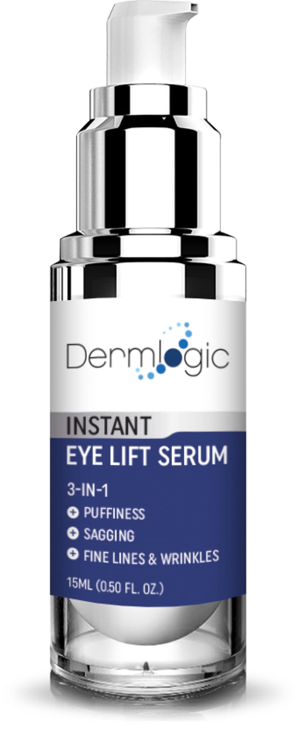 Dermlogic contorno ojos: aplicación rápida para tensar la piel y lucir más descansada.