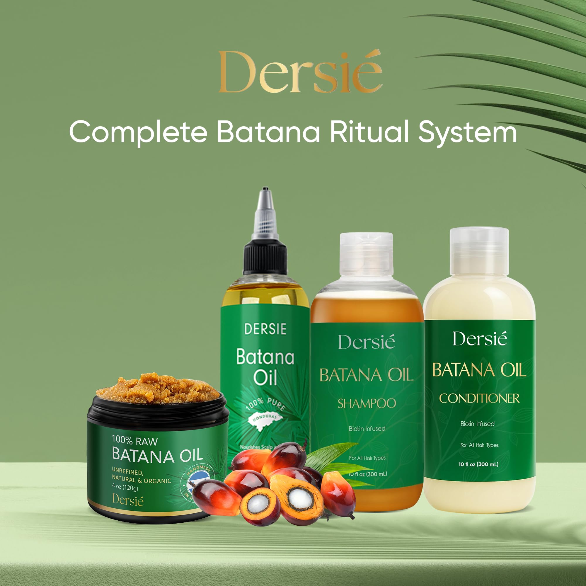 Dersie Batana Oil para cabello seco y dañado, ayuda a suavizar.