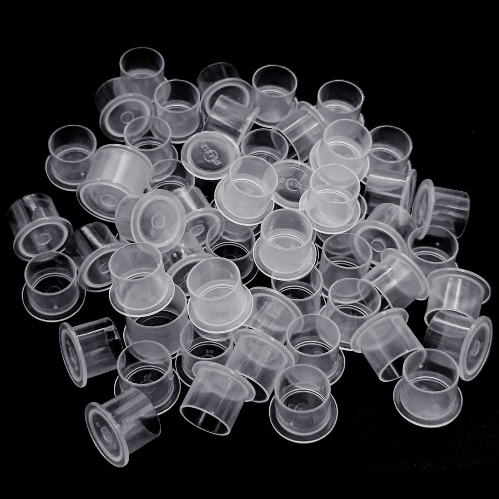 DERSTRA caps de tinta para tatuaje de 14 mm, ideal para sostener pigmento durante la sesión.
