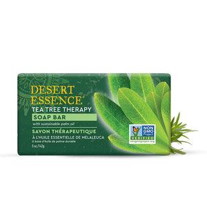 Desert Essence barra de jabón árbol de té, limpieza suave para rostro y cuerpo.