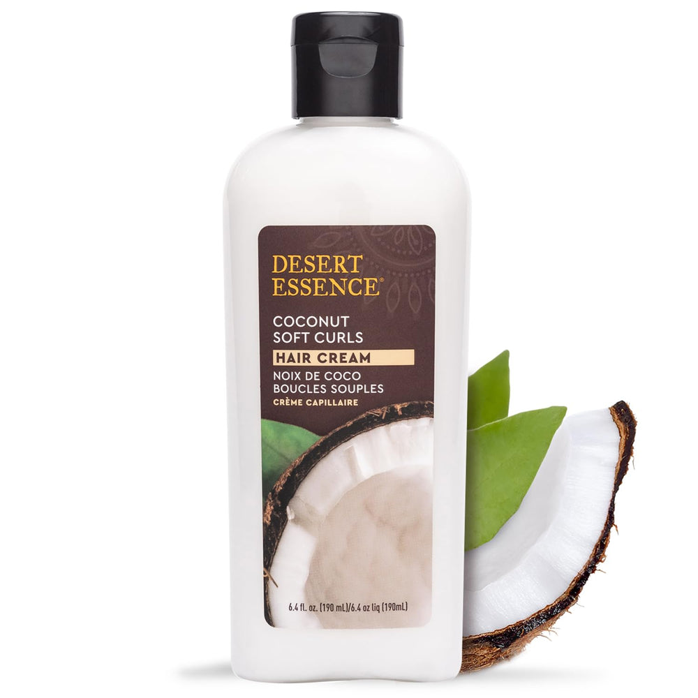 Desert Essence crema cabello rizos suaves coco definicion y brillo