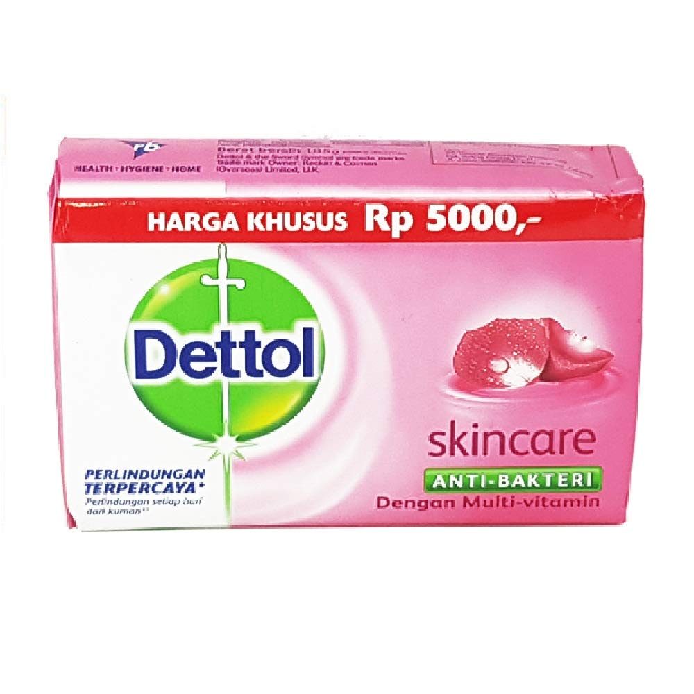 Dettol Jabón cuidado piel, 6 barras, para limpieza diaria suave