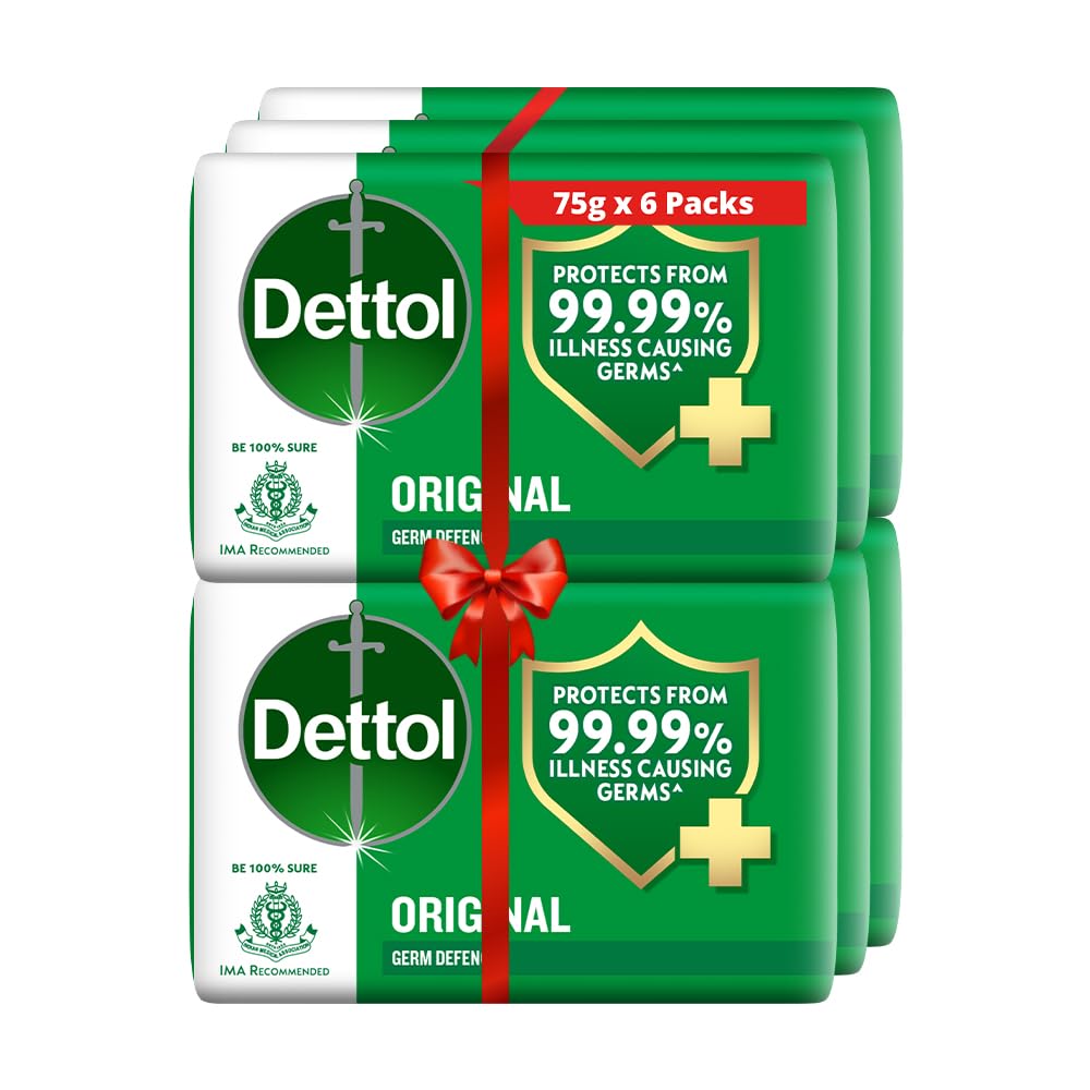 Dettol Jabón en Barra Original de 100 g, ideal para uso diario.