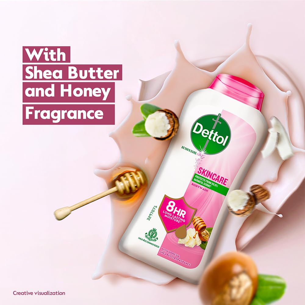 Dettol Nourish: dispensador práctico para duchas rápidas y limpias.