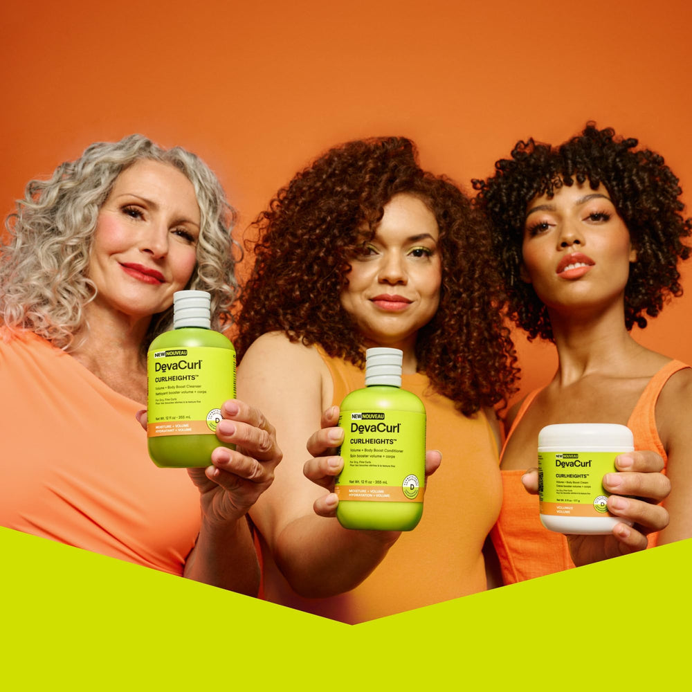 DevaCurl CurlHeights: rizos con definición y volumen, resultados con cuerpo.