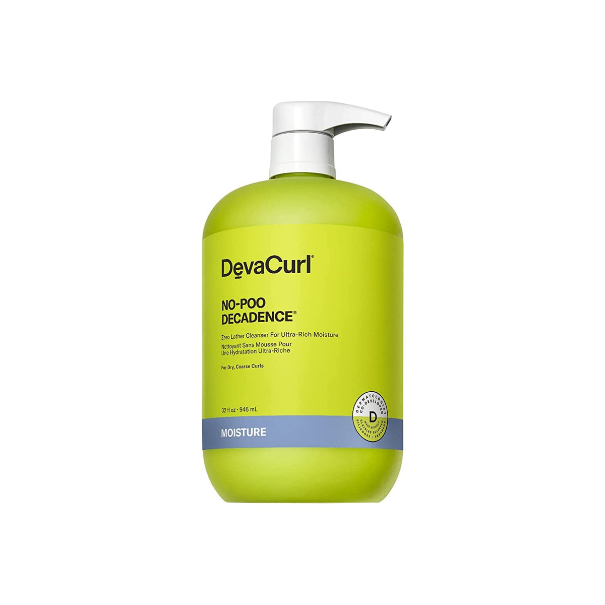 DevaCurl No-Poo Decadence: botella con hidratación ultra rica para rizos secos
