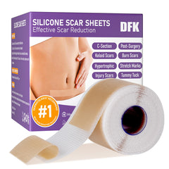 DfK hojas silicona cicatriz quirúrgica: suavizan la piel y promueven hidratación constante.