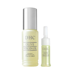 DHC Aceite Virgen de Oliva en botella, hidratación suave para la piel.