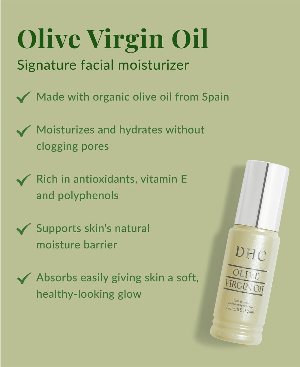 DHC Mini Aceite Virgen de Oliva, ideal para viajes.