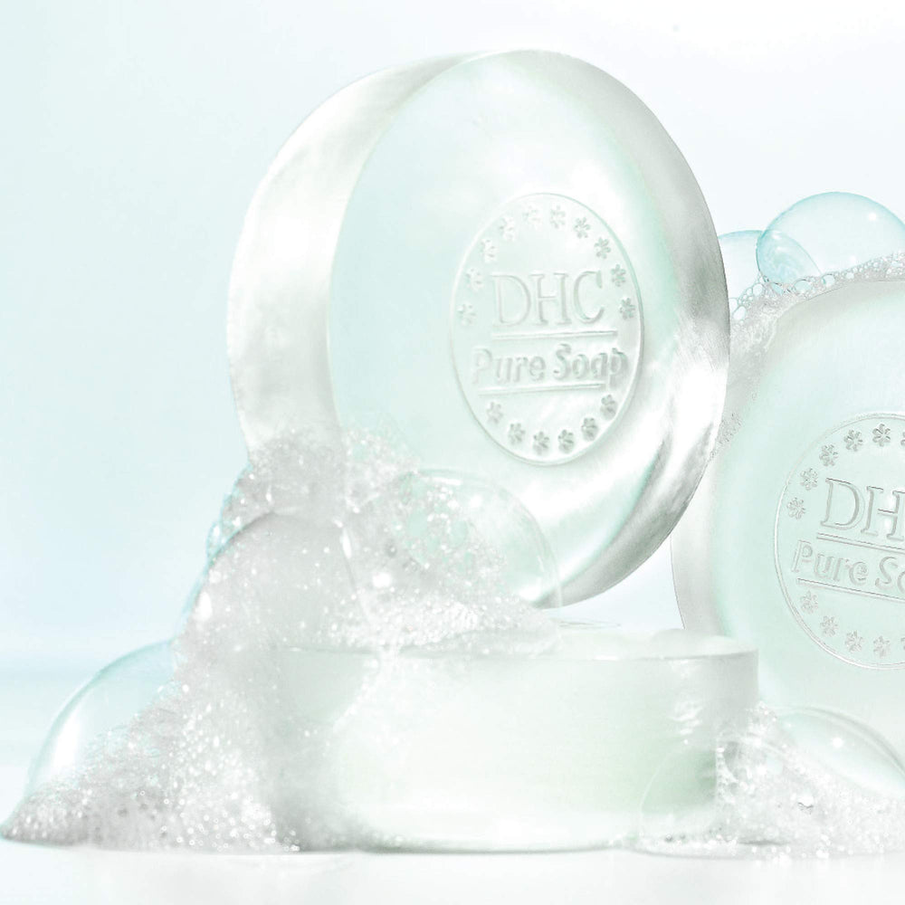 DHC Pure Soap: ingredientes de oliva y aloe para hidratación ligera