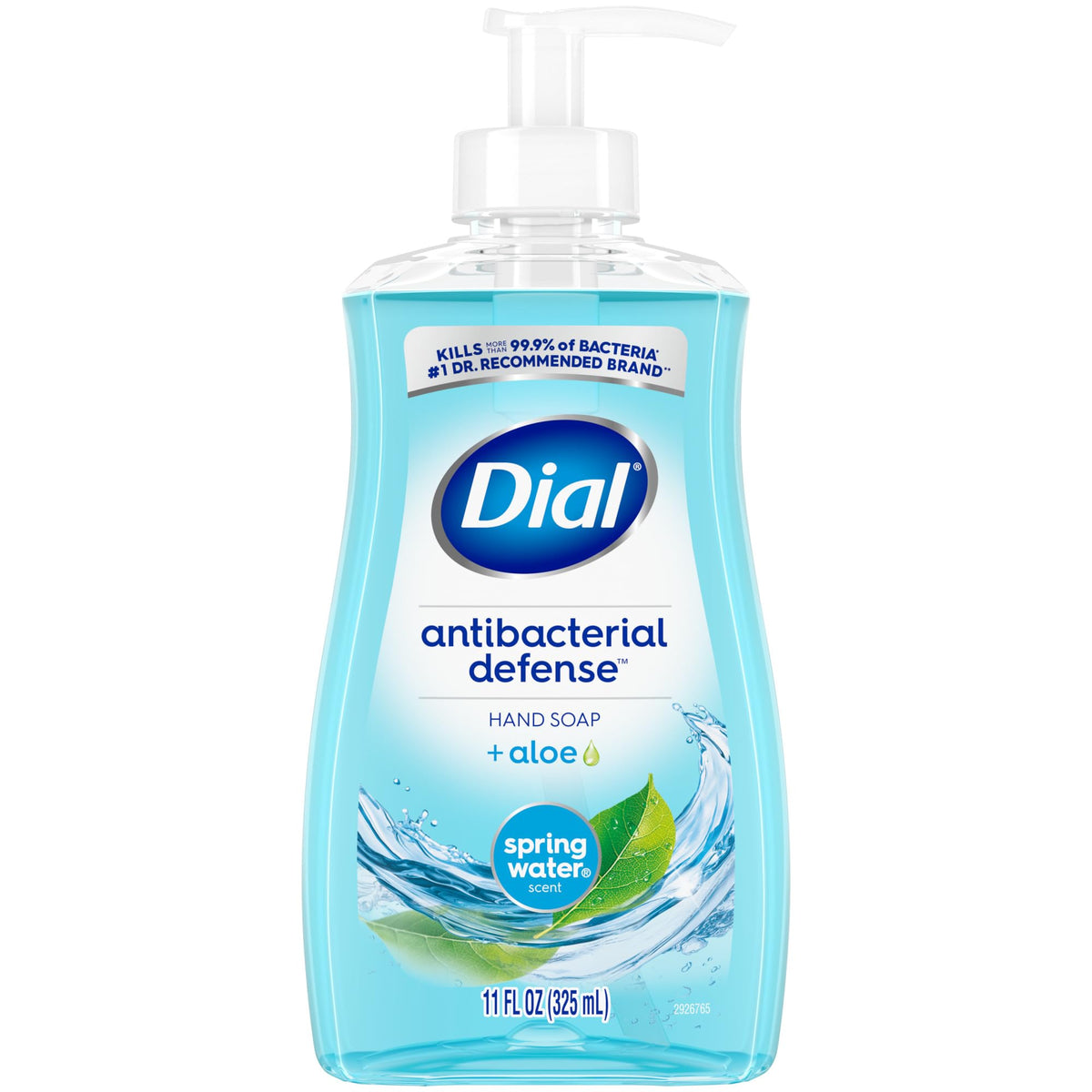 Dial antibacteriano para manos en botella muestra lavado efectivo en casa.