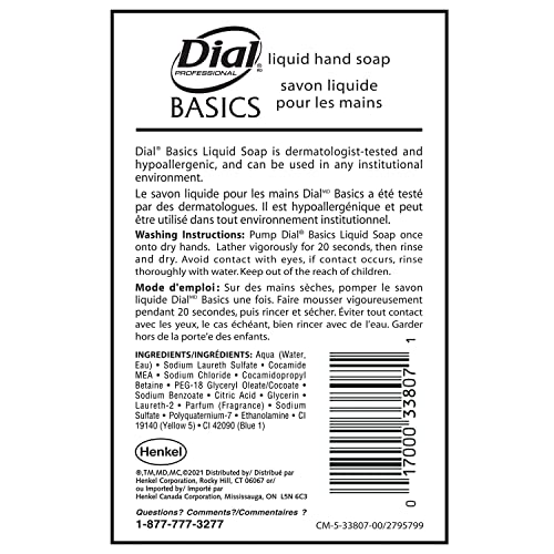Dial Basics envase de 1 galón para uso continuo en oficinas