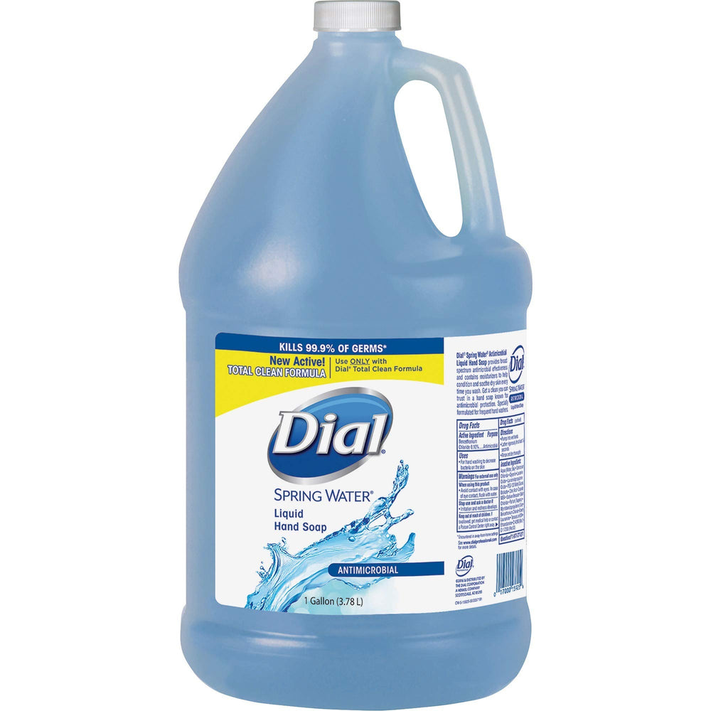 Dial Complete jabón líquido para manos, aroma Primavera, botella recargable de 128 oz.